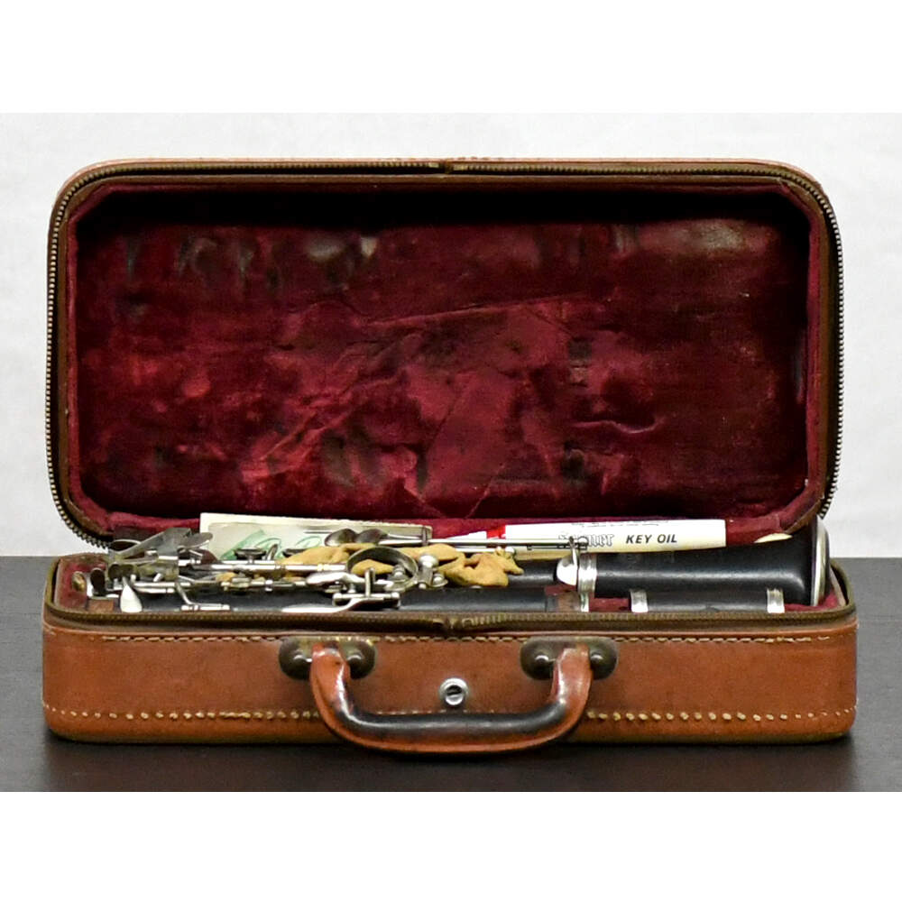 French Henri Selmer Ebony Wood Clarinet with Case and Accessories-13