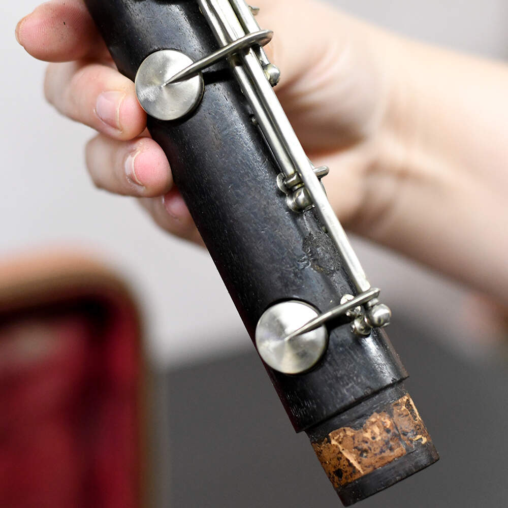French Henri Selmer Ebony Wood Clarinet with Case and Accessories-9
