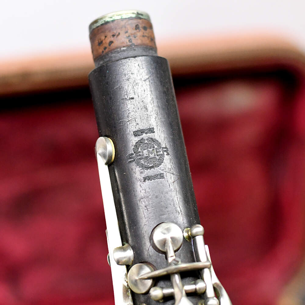 French Henri Selmer Ebony Wood Clarinet with Case and Accessories-5