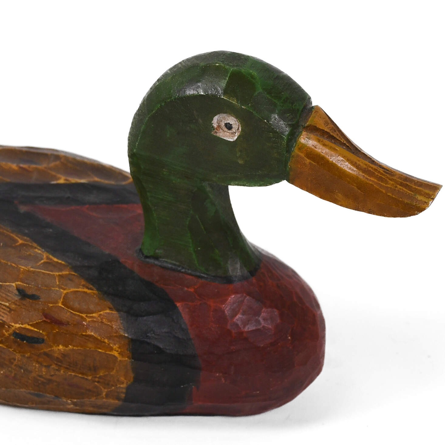 Hand-Painted and Carved Mallard Duck-6