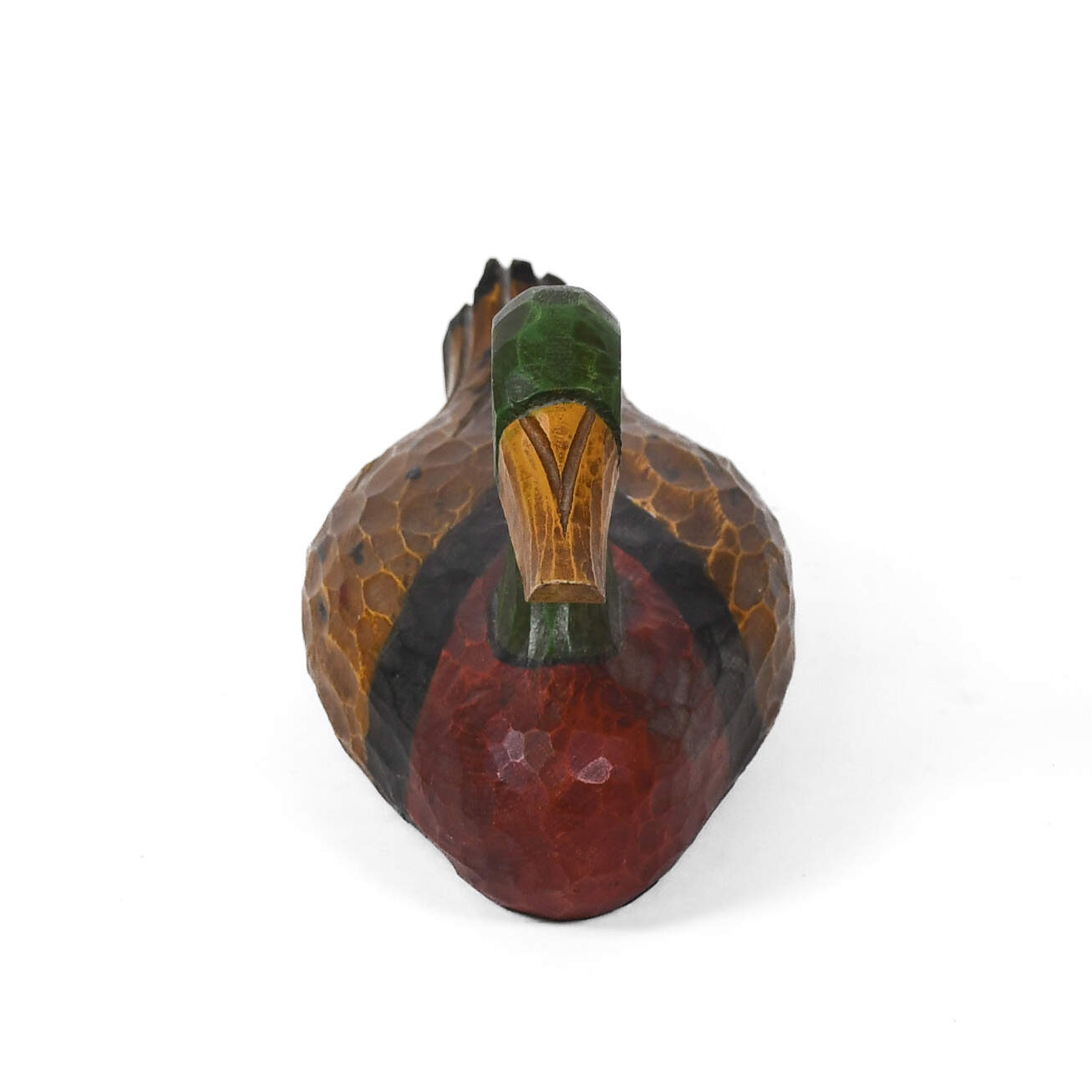 Hand-Painted and Carved Mallard Duck-4