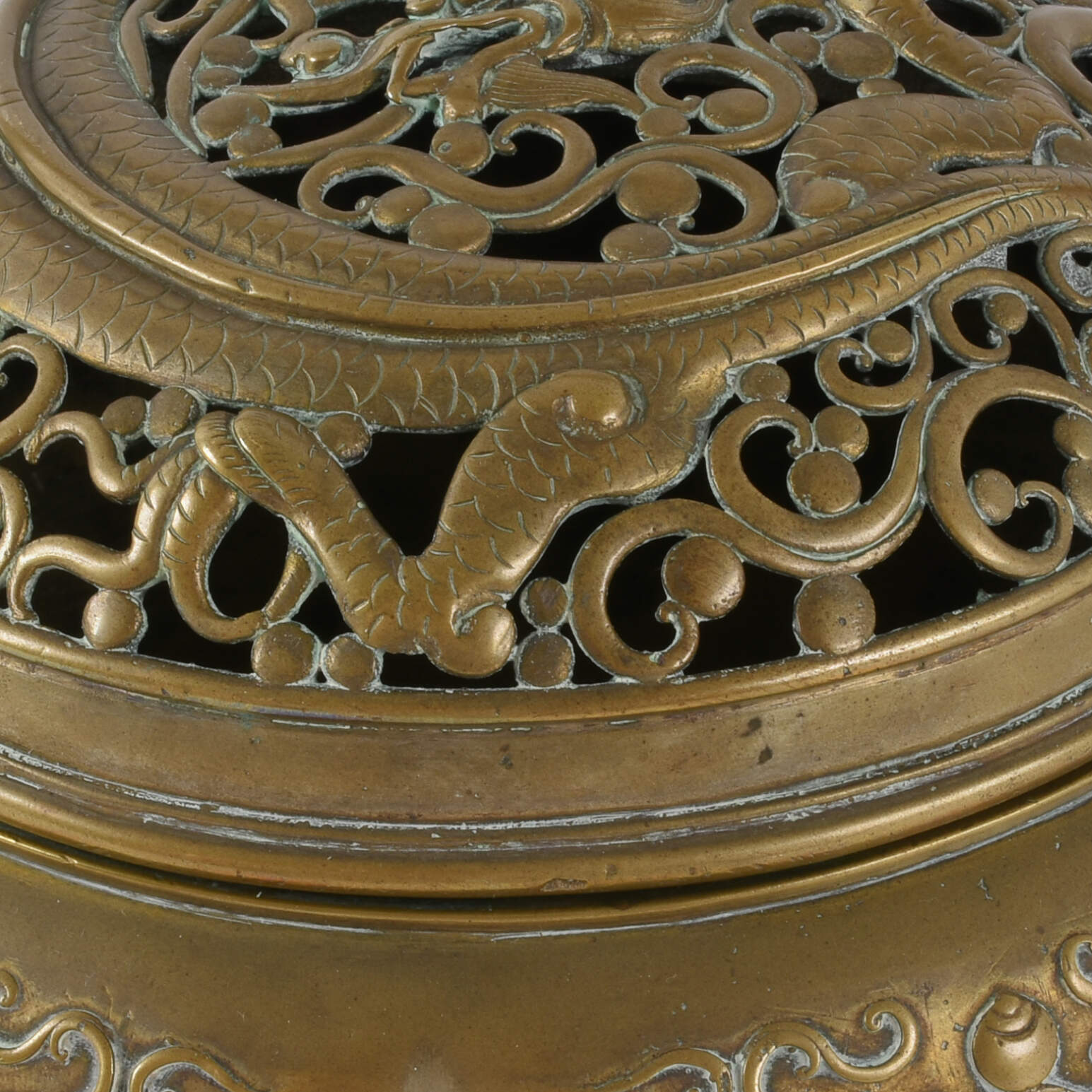Chinese Brass Censer Burner-8