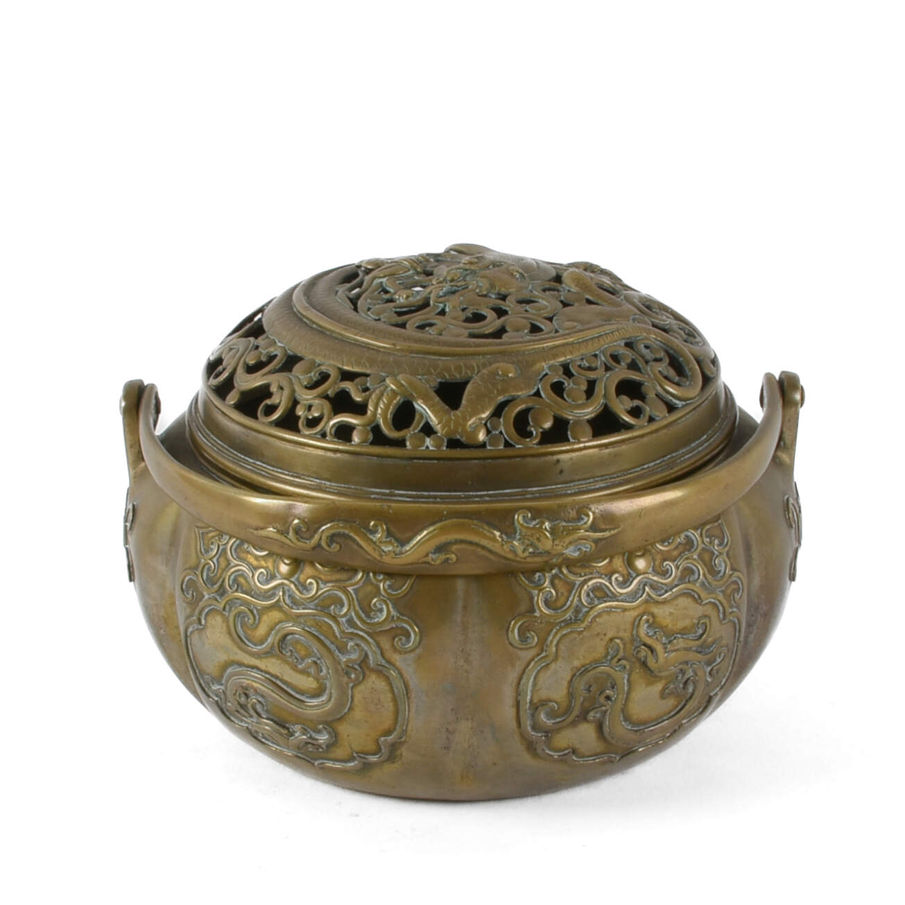 Chinese Brass Censer Burner-5