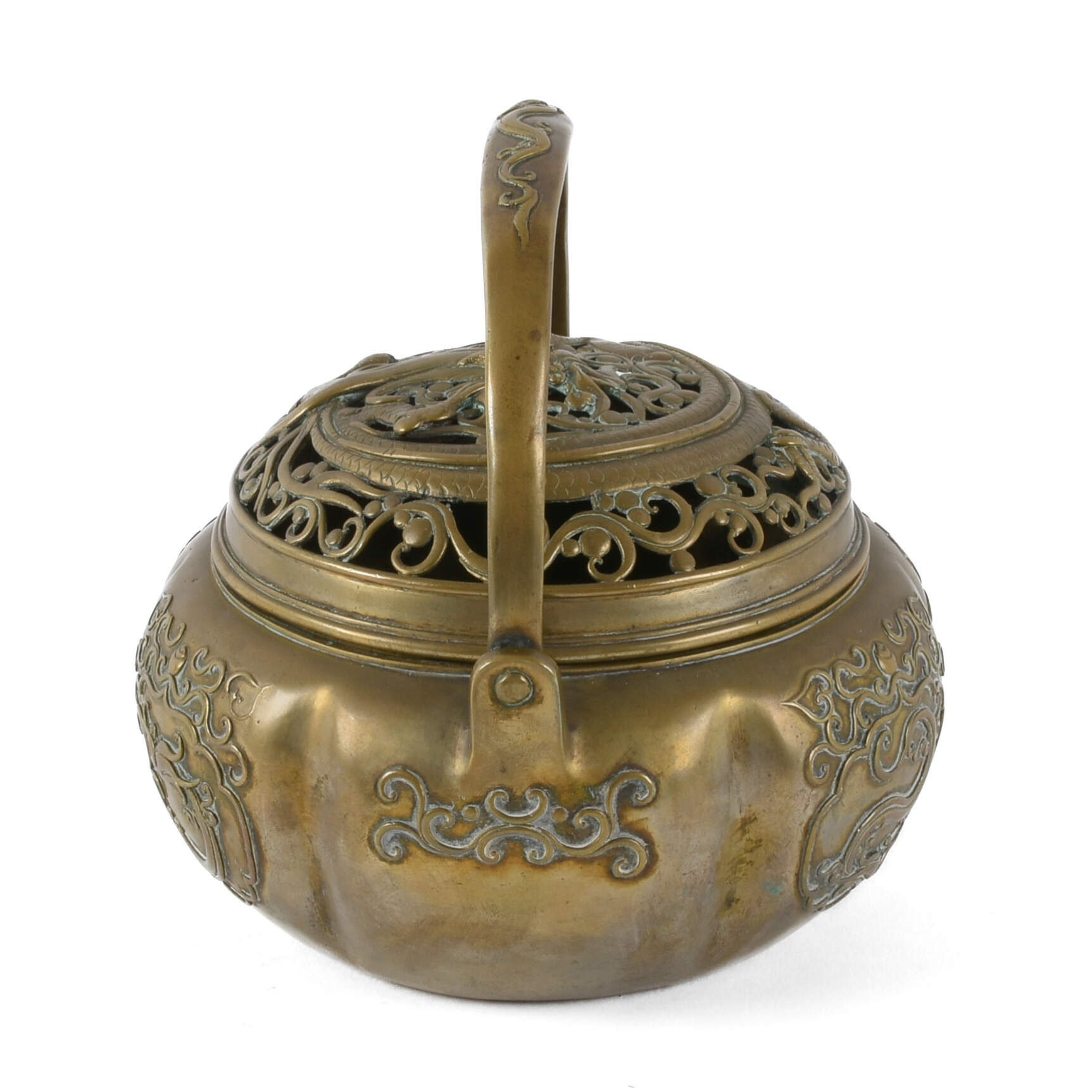 Chinese Brass Censer Burner-4