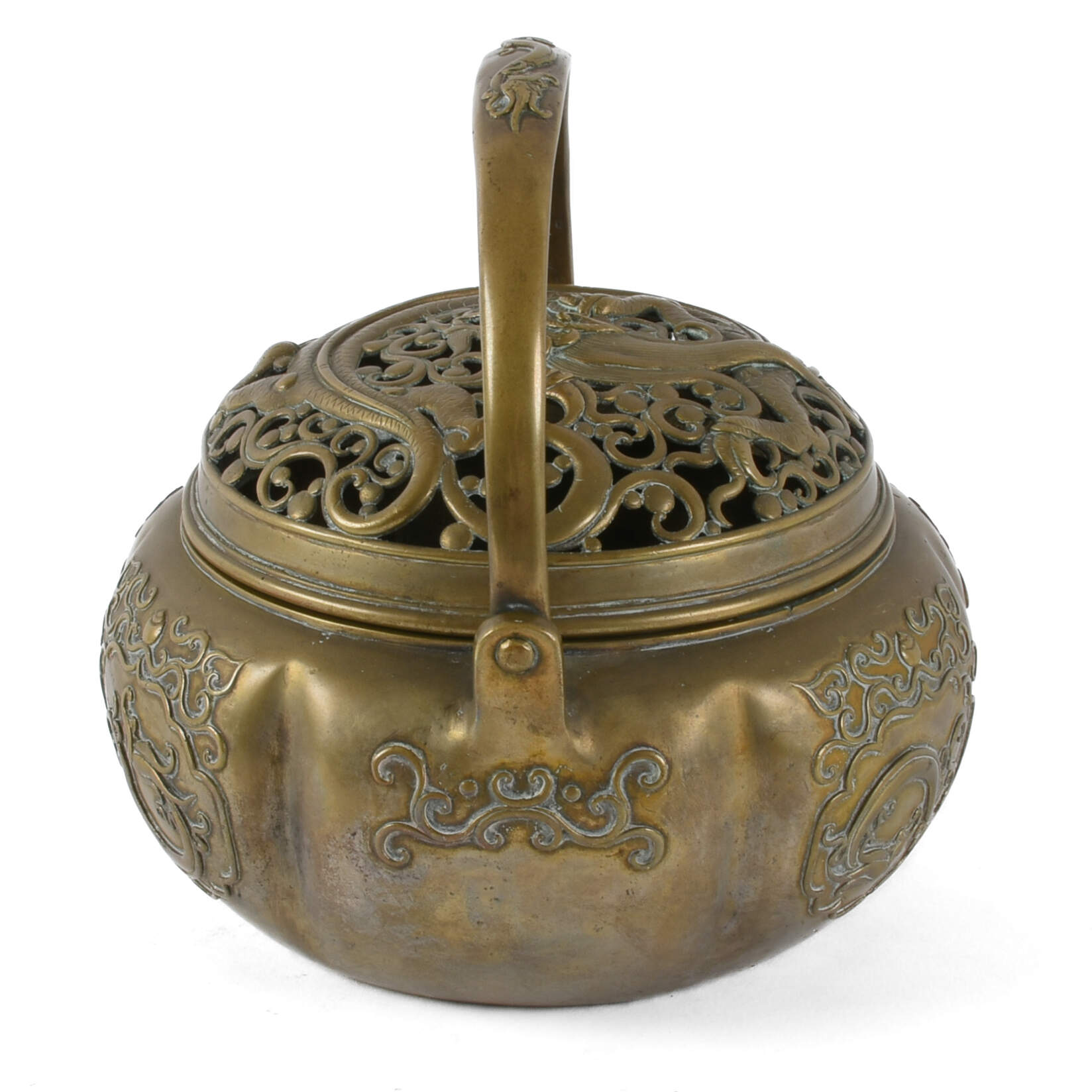 Chinese Brass Censer Burner-2