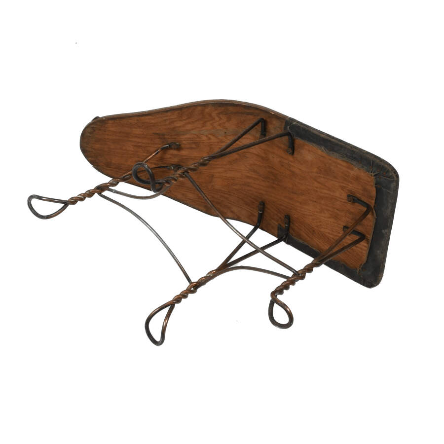 Antique Wooden Shoeshine Stool-Stand-7