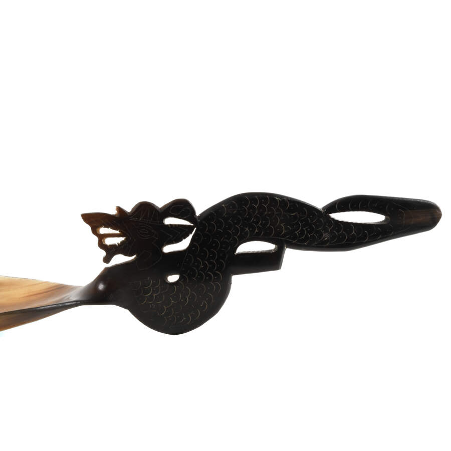 Grouping of Three Horn Serving Spoons-4