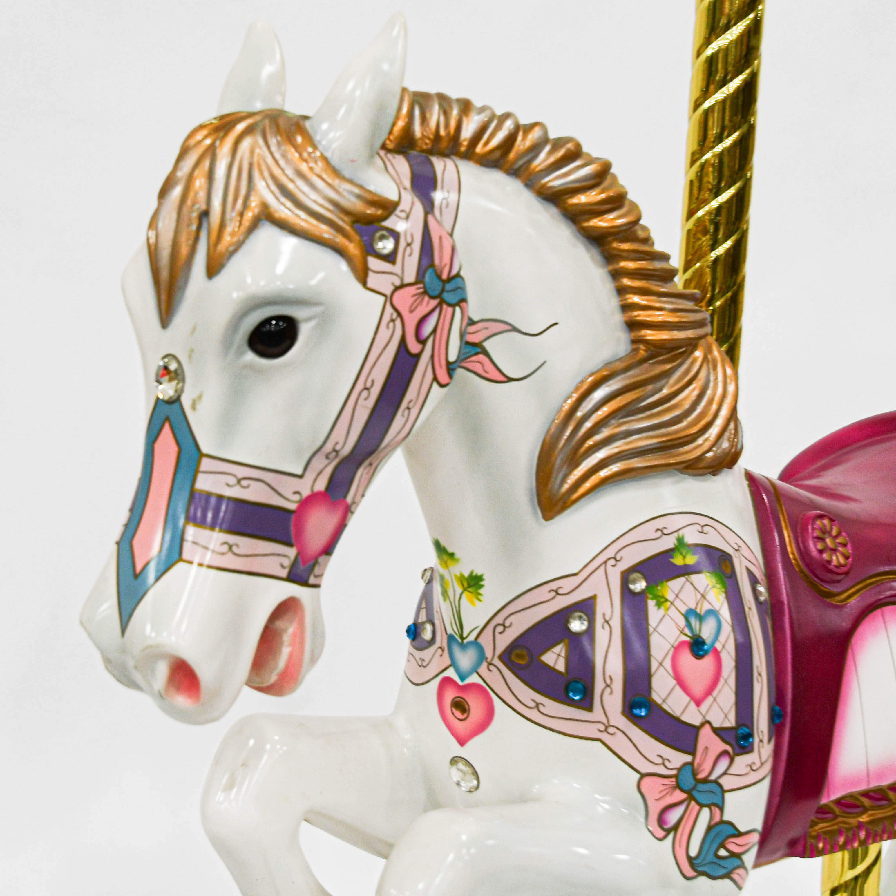 Large Carousel Horse on Rockers-4