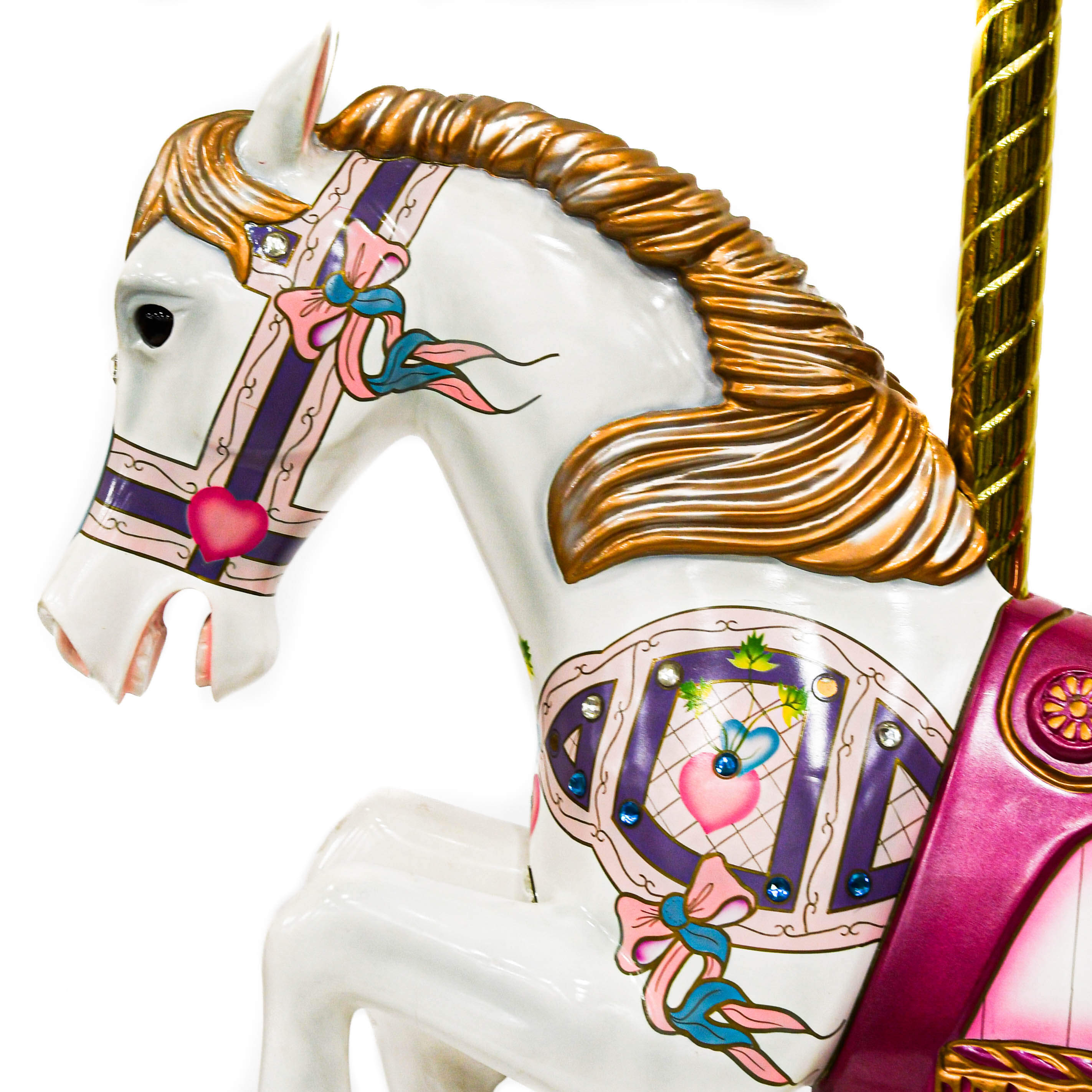 Large Carousel Horse on Rockers-2