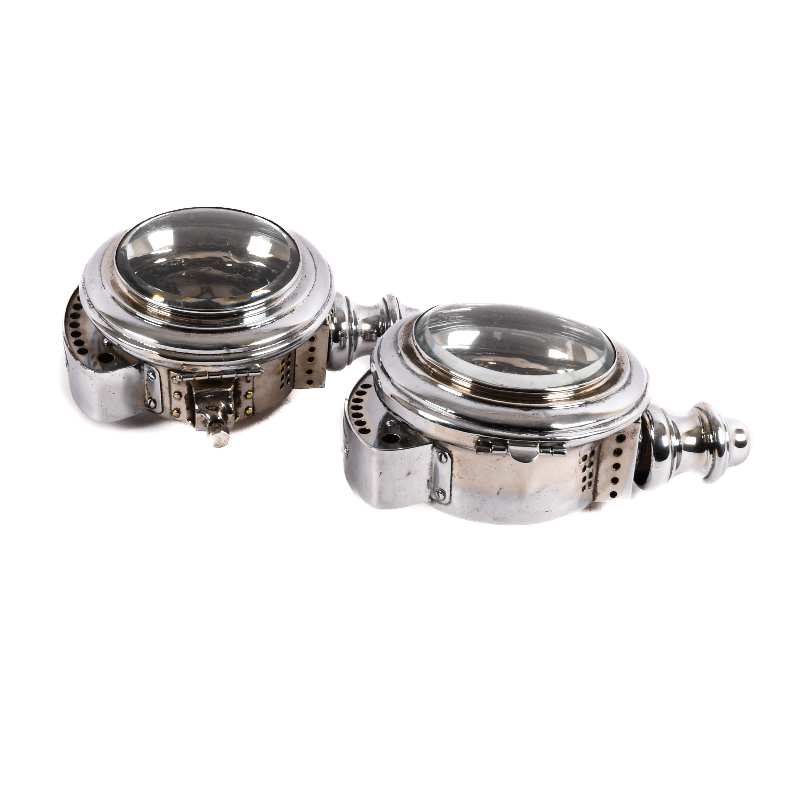 Pair of Metal Light Fixtures-4