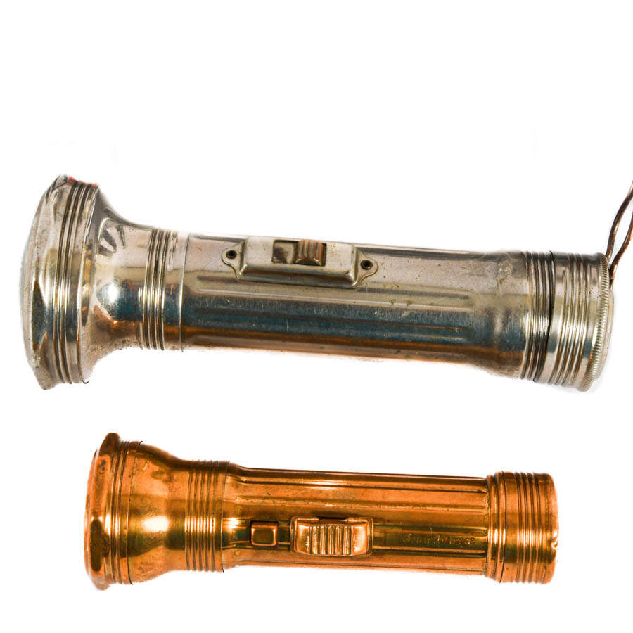 Grouping of Eight Aluminum Flashlights from the 1920s to 1950s-2