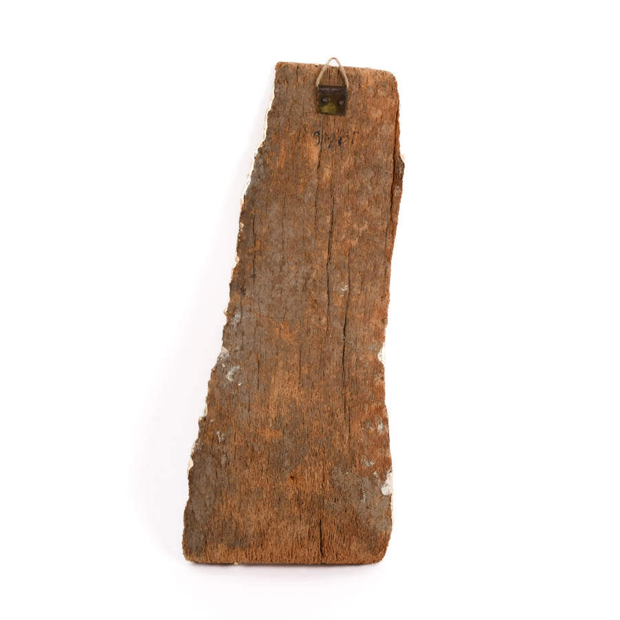 Egyptian Painted Wood Stela with Hieroglyphs-4