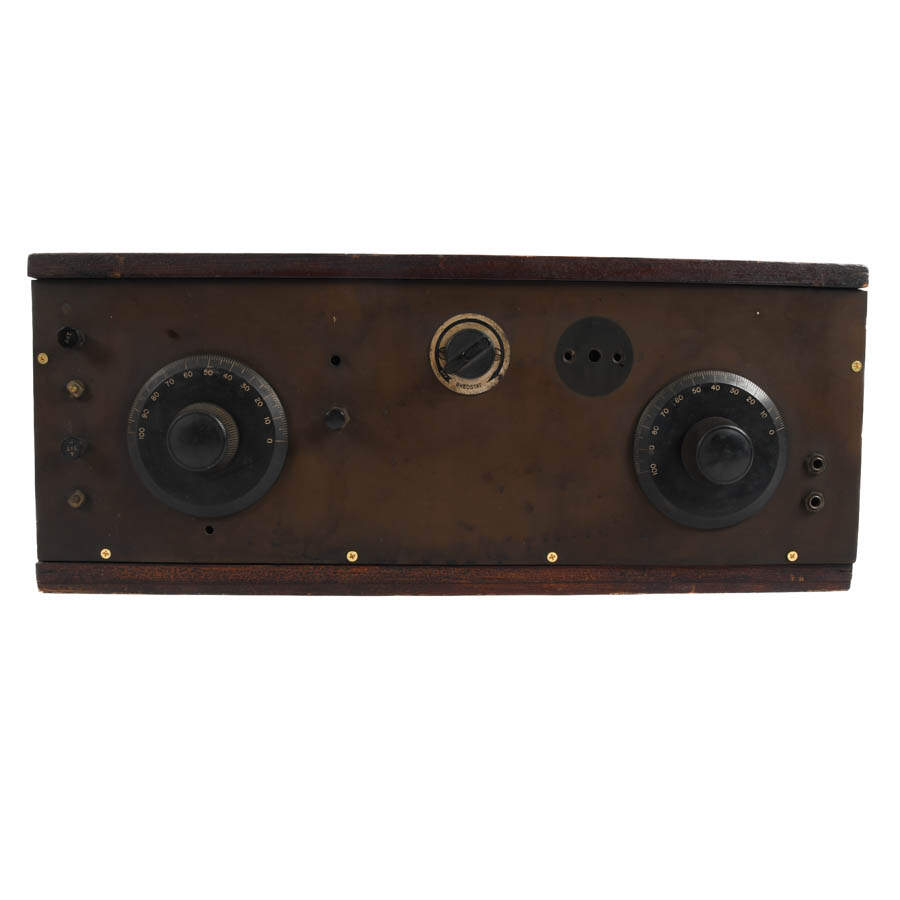 Antique Wood Cased Radio-4