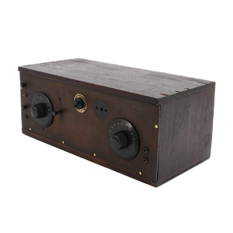Antique Wood Cased Radio-2
