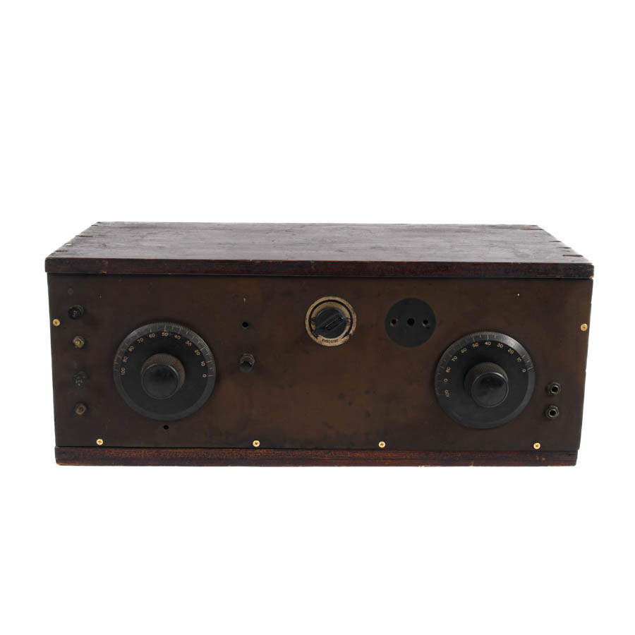 Antique Wood Cased Radio-1