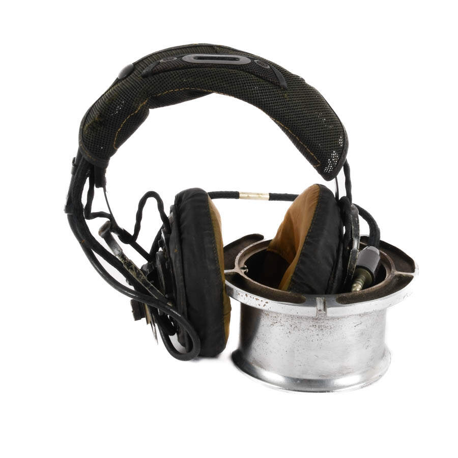 World War II Coast Guard Porthole and Vietnam Radio Headset-5