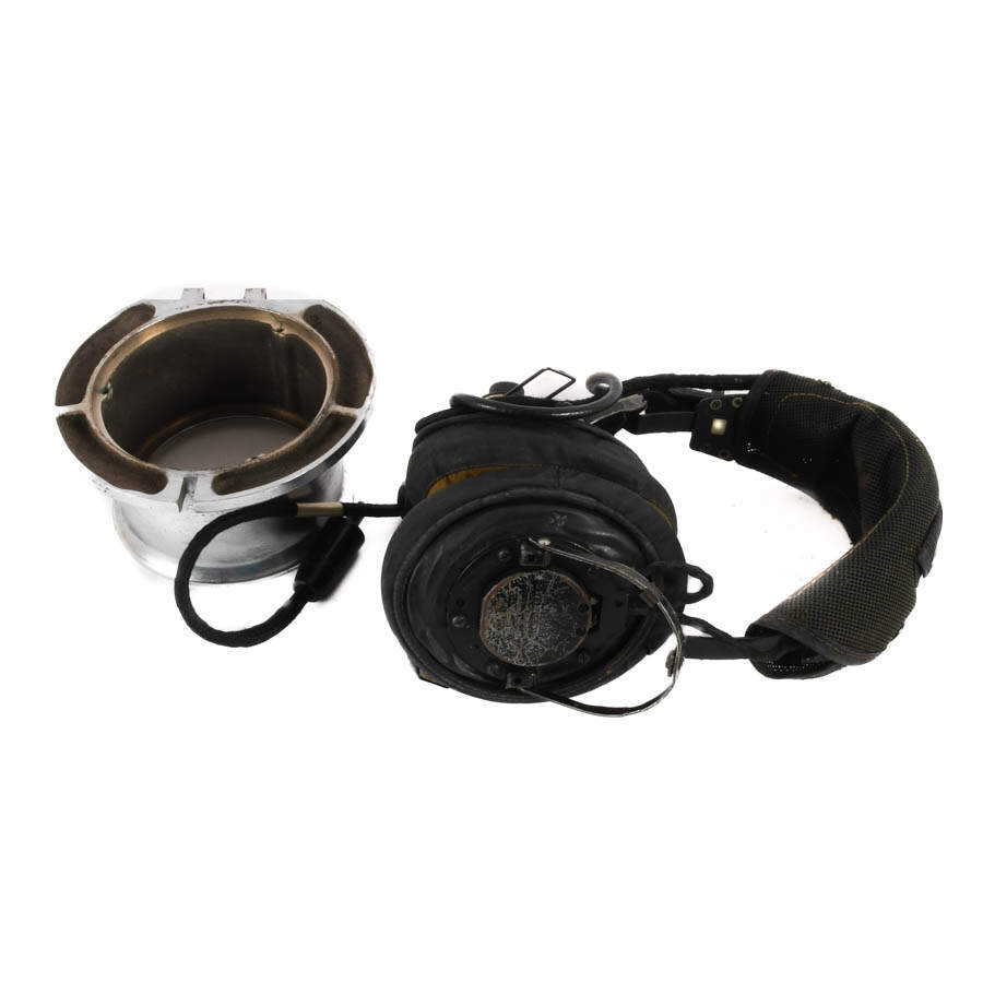 World War II Coast Guard Porthole and Vietnam Radio Headset-2