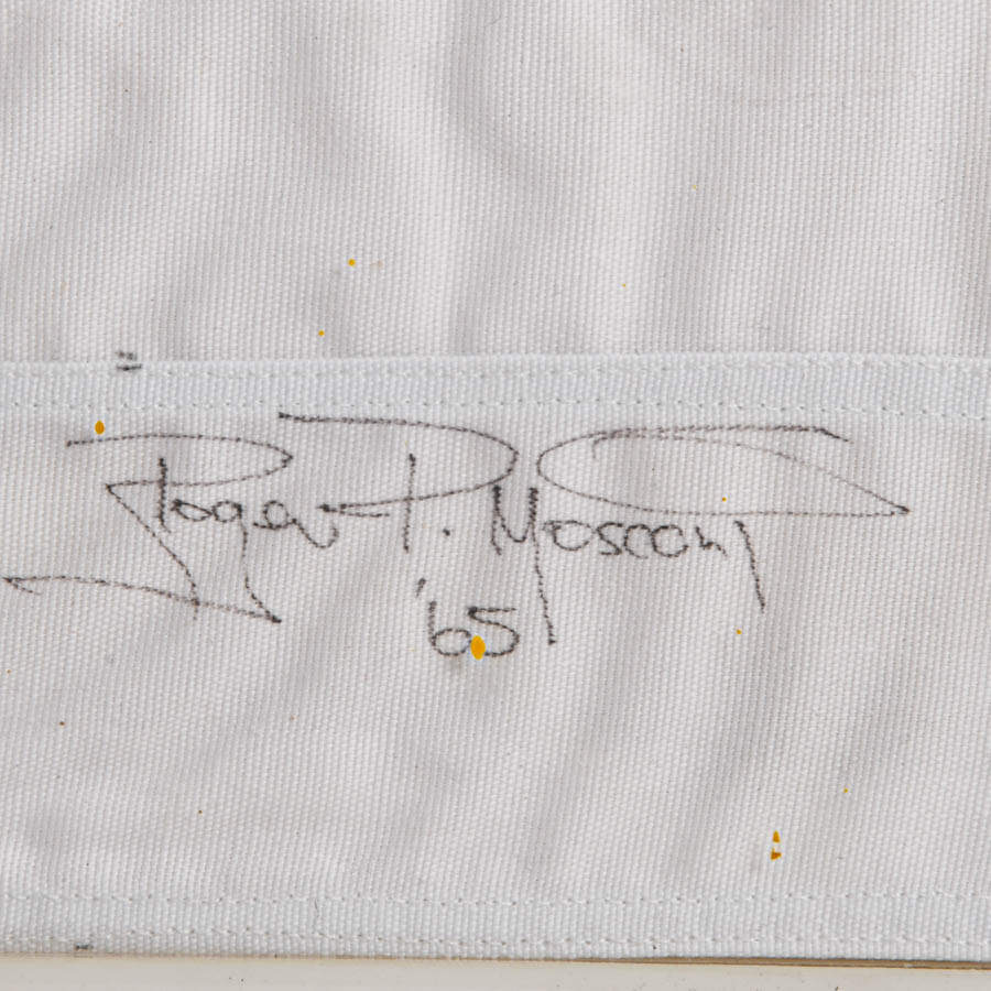 Framed Numbered and Signed Roger Mosconi 1965 White 48 Star American Flag-6
