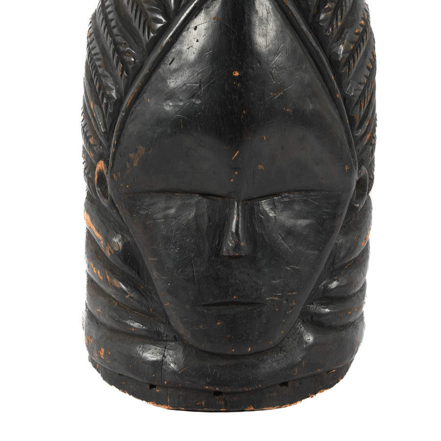 African Wood Mende Dance Mask-2