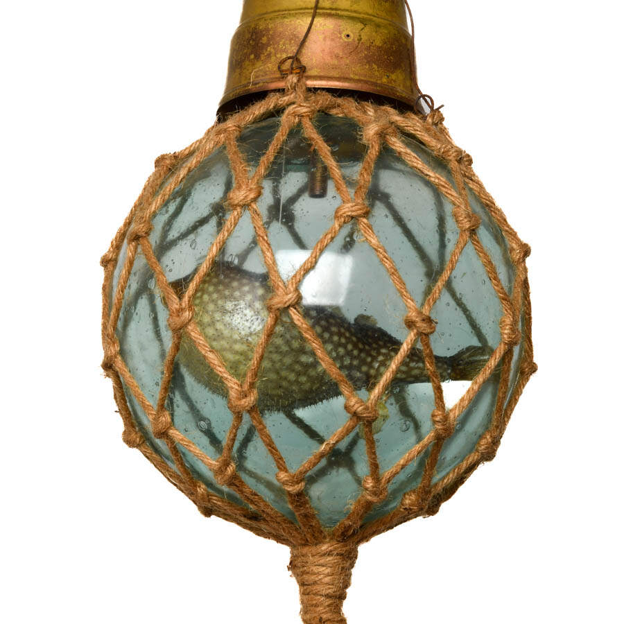 Maritime Mixed Media Glass Ball Sculpture-3