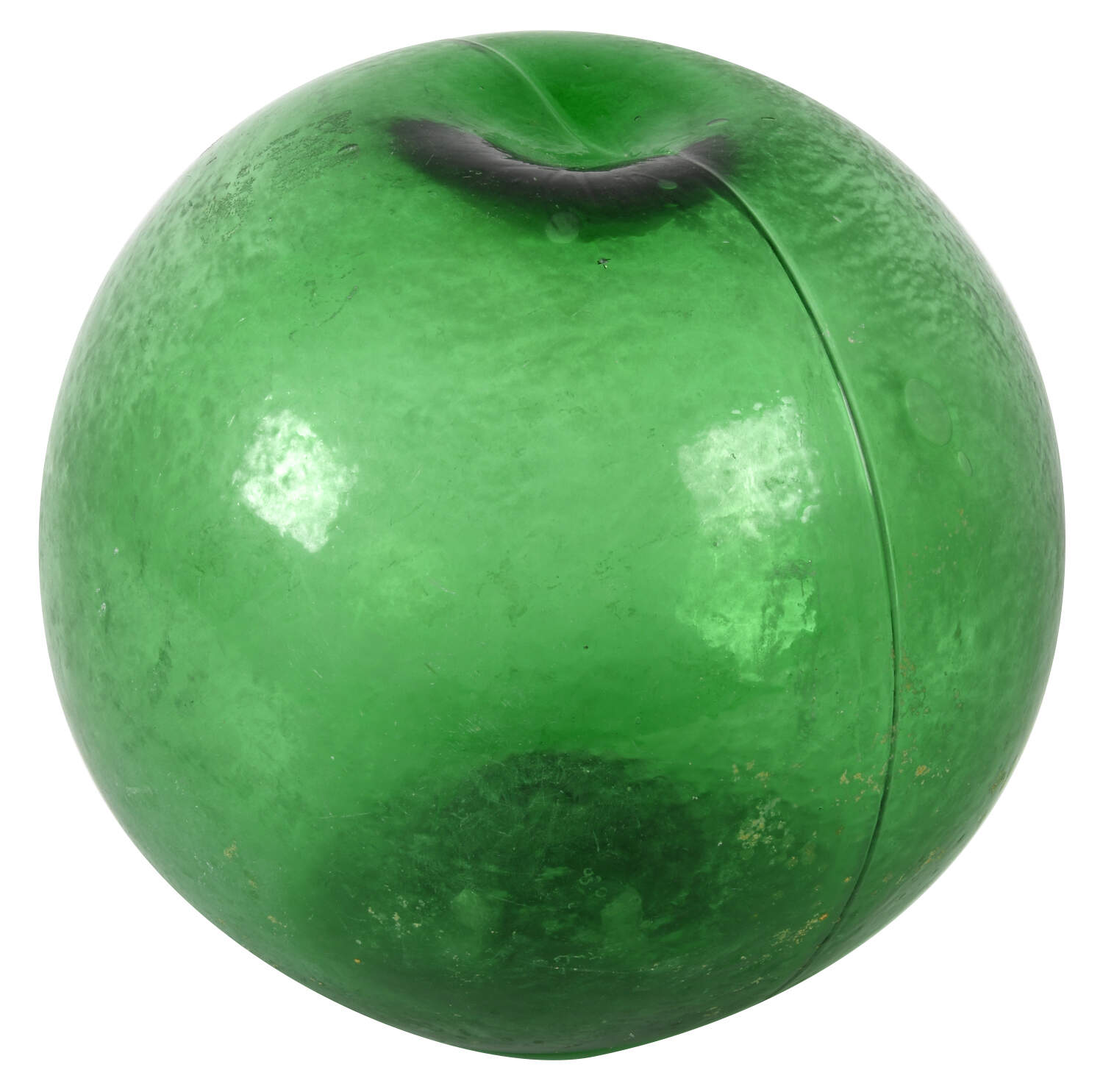 Antique Large Green Fish Float Glass Ball-2