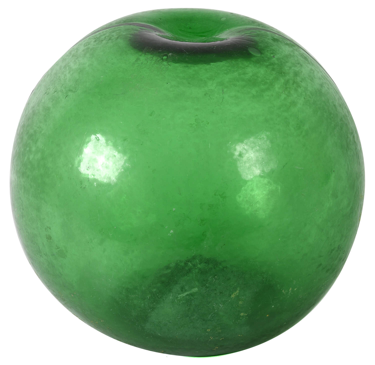 Antique Large Green Fish Float Glass Ball-1