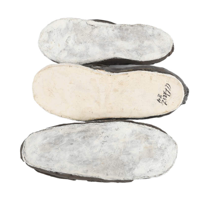 Signed A. Hart Set of Three Pottery Shoes in the Manner of Sperry Top-Sider-10
