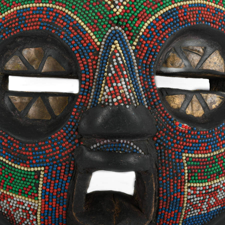 Hand-Carved Ghanaian Ashanti Mask-2