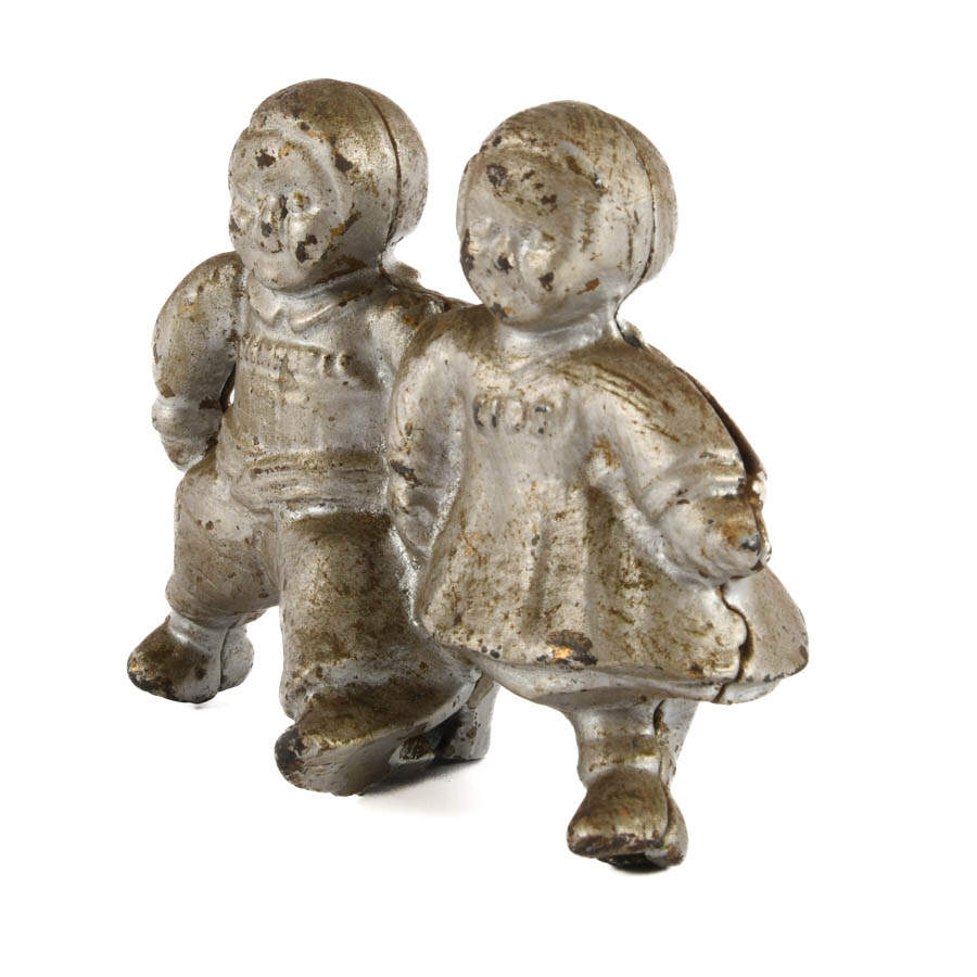 Antique Cast Iron Campbell Soup Kids Figurine-4