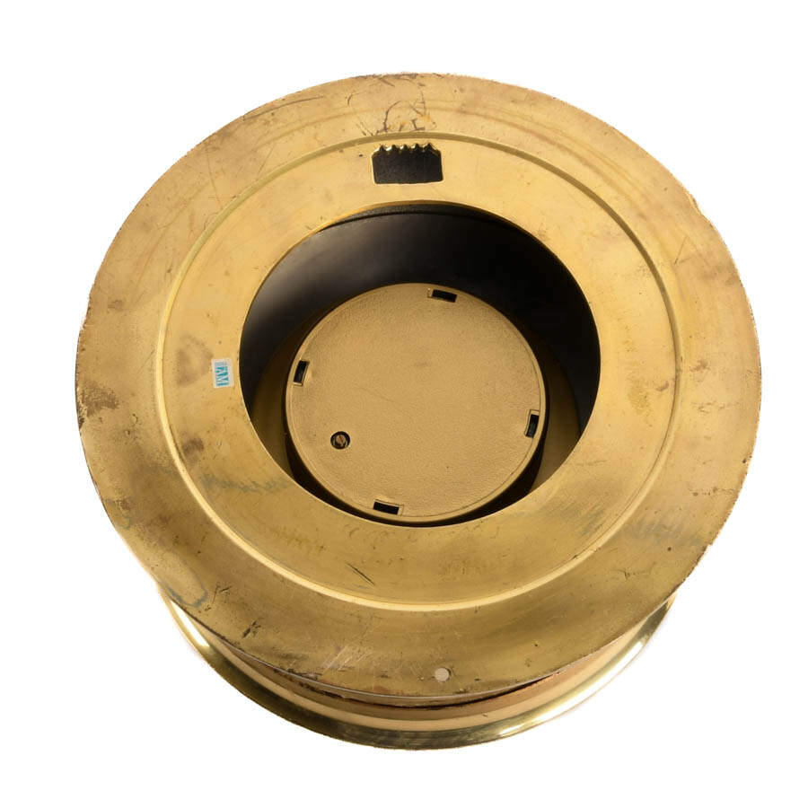Antique French AM Face Case Brass Barometer-6