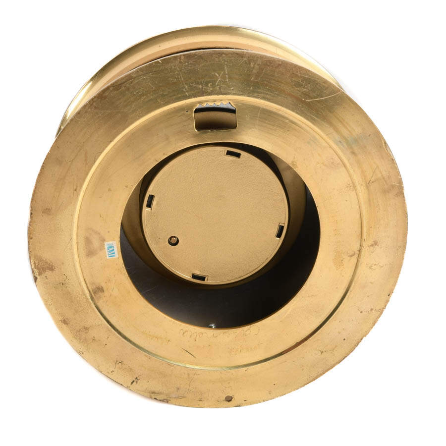 Antique French AM Face Case Brass Barometer-4