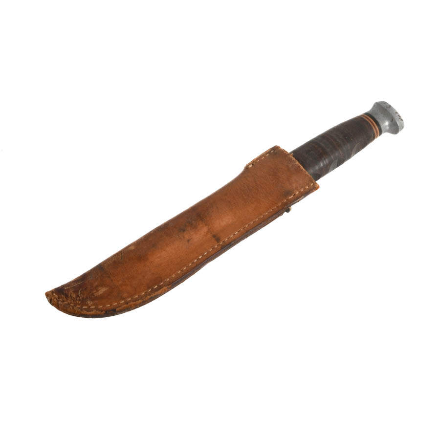 1960s Ka-Bar Military Combat Knife with Sheath-6