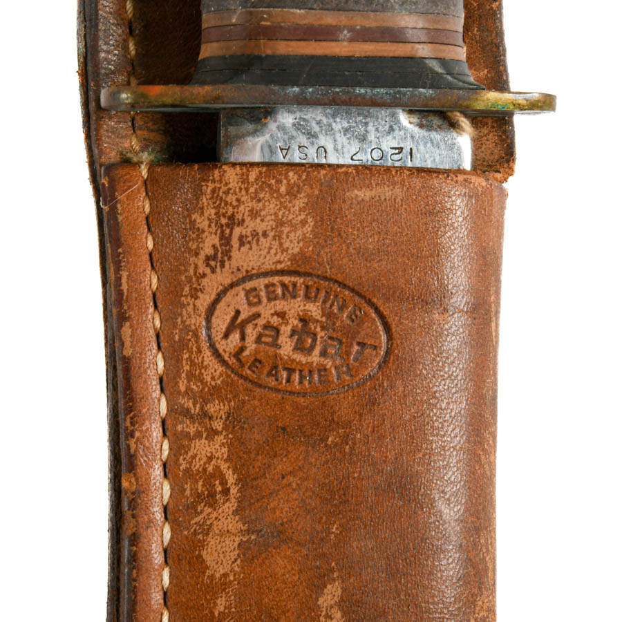 1960s Ka-Bar Military Combat Knife with Sheath-4