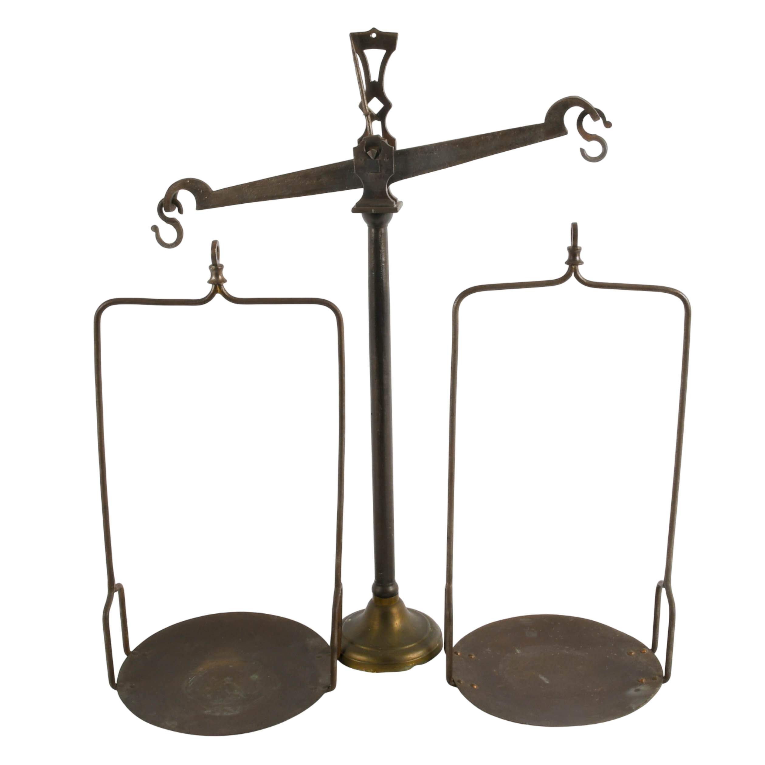 Antique French Bronze Balance Scale-4
