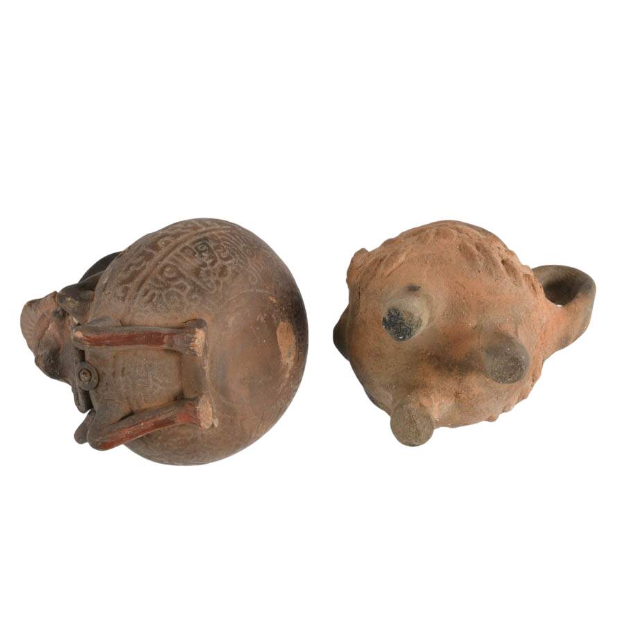 Pair of Pre-Columbian Replica Offering Pots-9