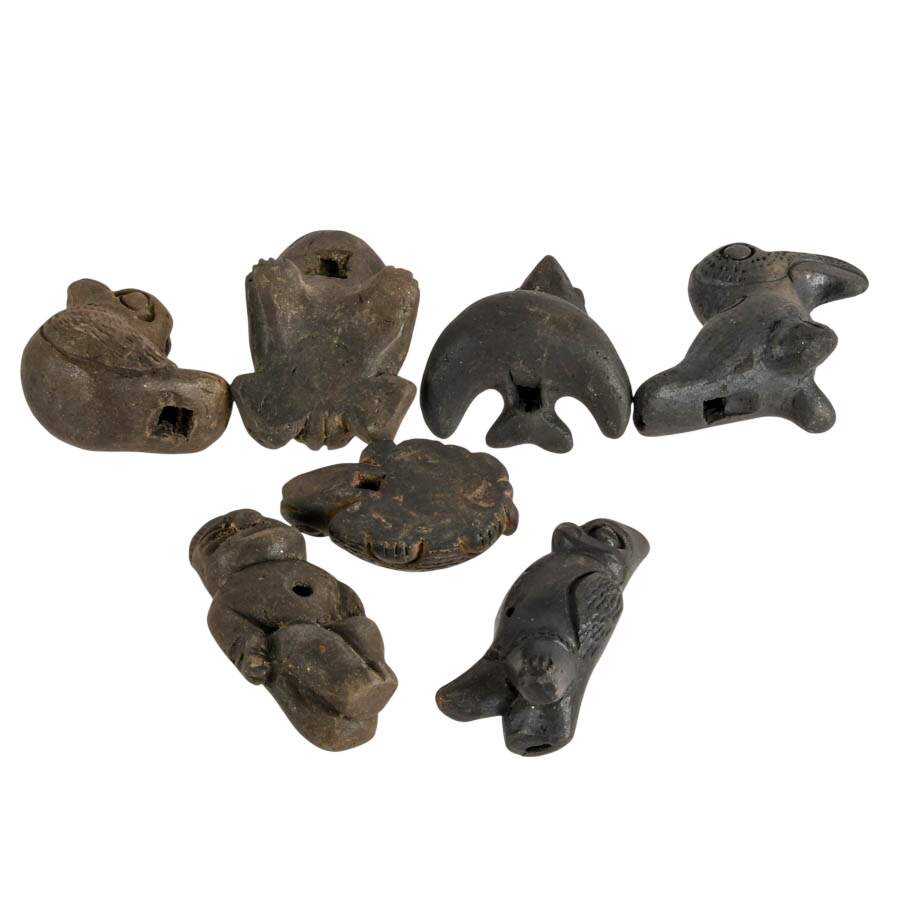 Seven-Piece Wind Orchestra of Animal Pottery Whistles-6