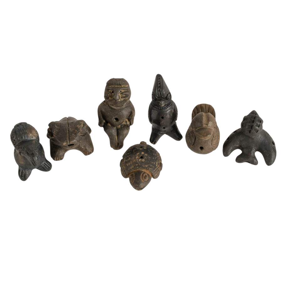 Seven-Piece Wind Orchestra of Animal Pottery Whistles-2