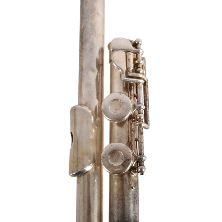 C. H. Bettoney "Cadet" Silver-Plated Flute and Case-6