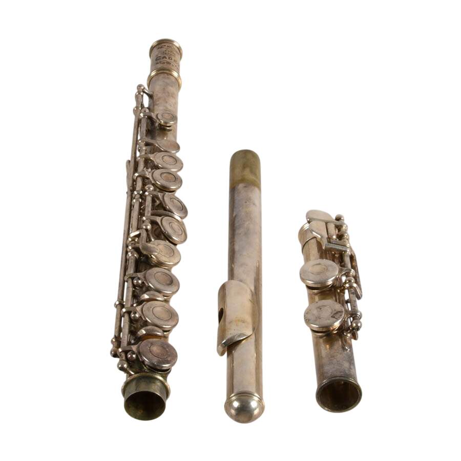 C. H. Bettoney "Cadet" Silver-Plated Flute and Case-4