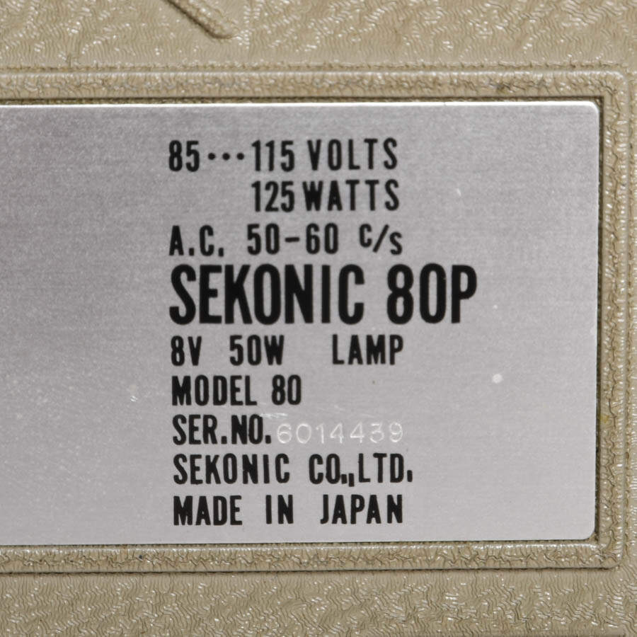 Sekonic 80P 8mm Film Projector and Case-5