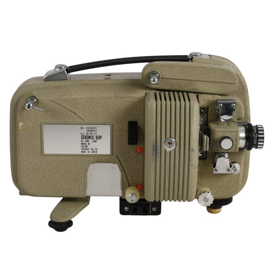 Sekonic 80P 8mm Film Projector and Case-3