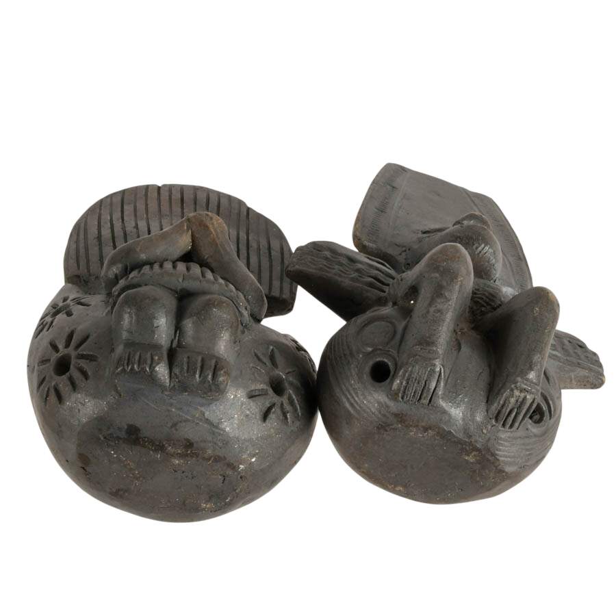 Pair of Figural Mesoamerican-Style Ceremonial Ocarinas-9
