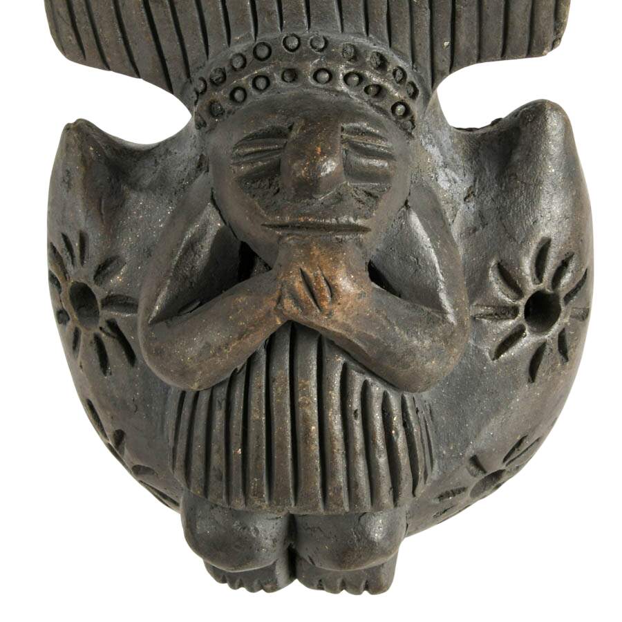 Pair of Figural Mesoamerican-Style Ceremonial Ocarinas-5