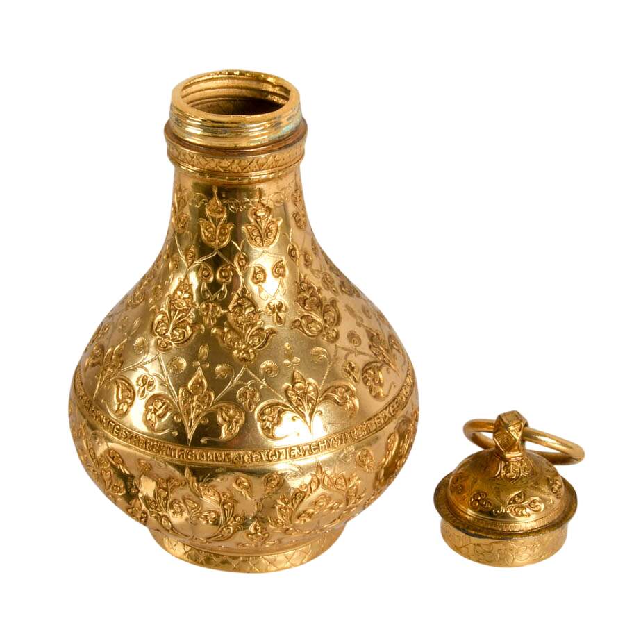 Benaki Museum Gold-Plated Replica Holy Oil Flask-6