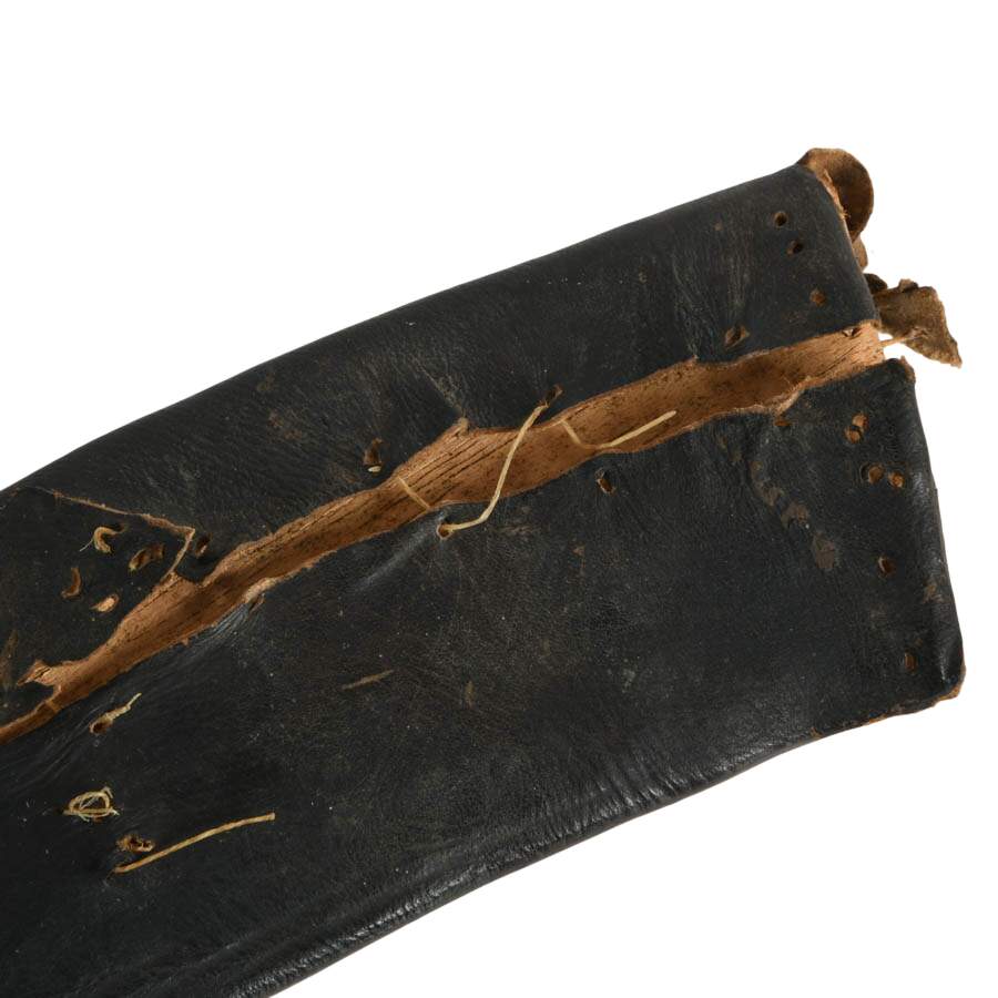 Antique Nepalese Kukri with Leather Scabbard-6