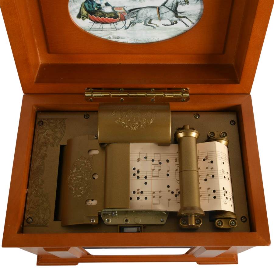 1990s Mr. Christmas Music in Motion Fifteen Song Music Box-3