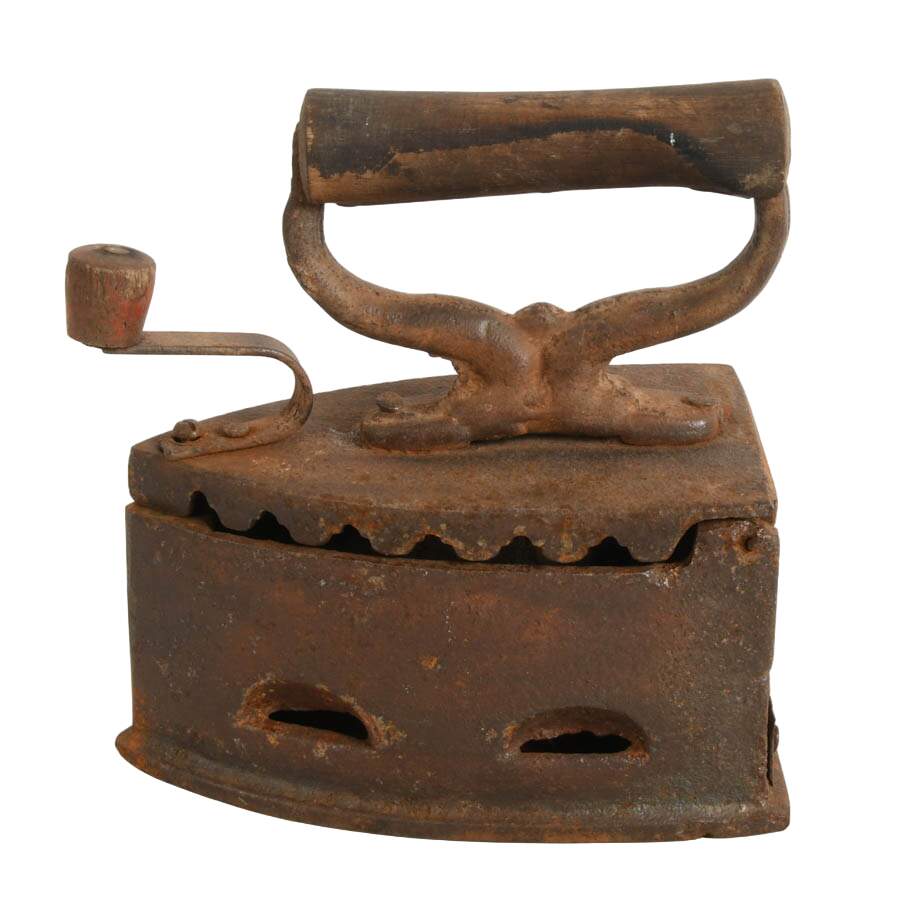 Antique Sad Irons: Colebrookdale, A.C. Williams, Asbestos & Charcoal Irons-3