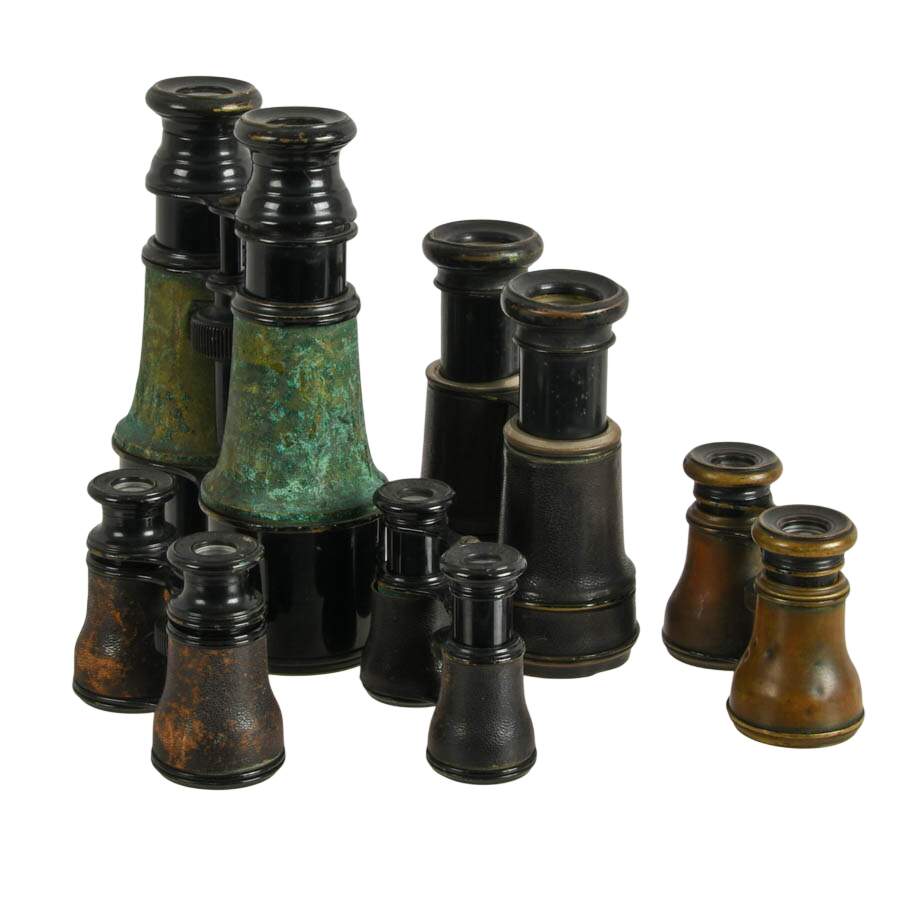 5 French Binoculars Including Lacroix, Lemaire, and J. Seymour & Sons-2