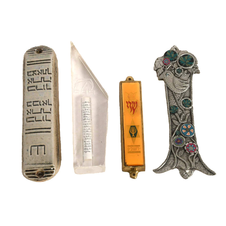 Collection of Four Mezuzahs-1