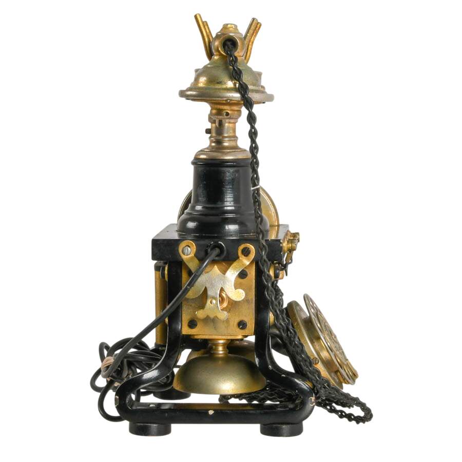 Antique L.M. Ericsson AC110 "Eiffel Tower" Skeleton Telephone-5